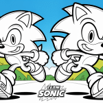 sonic and tails coloring pages