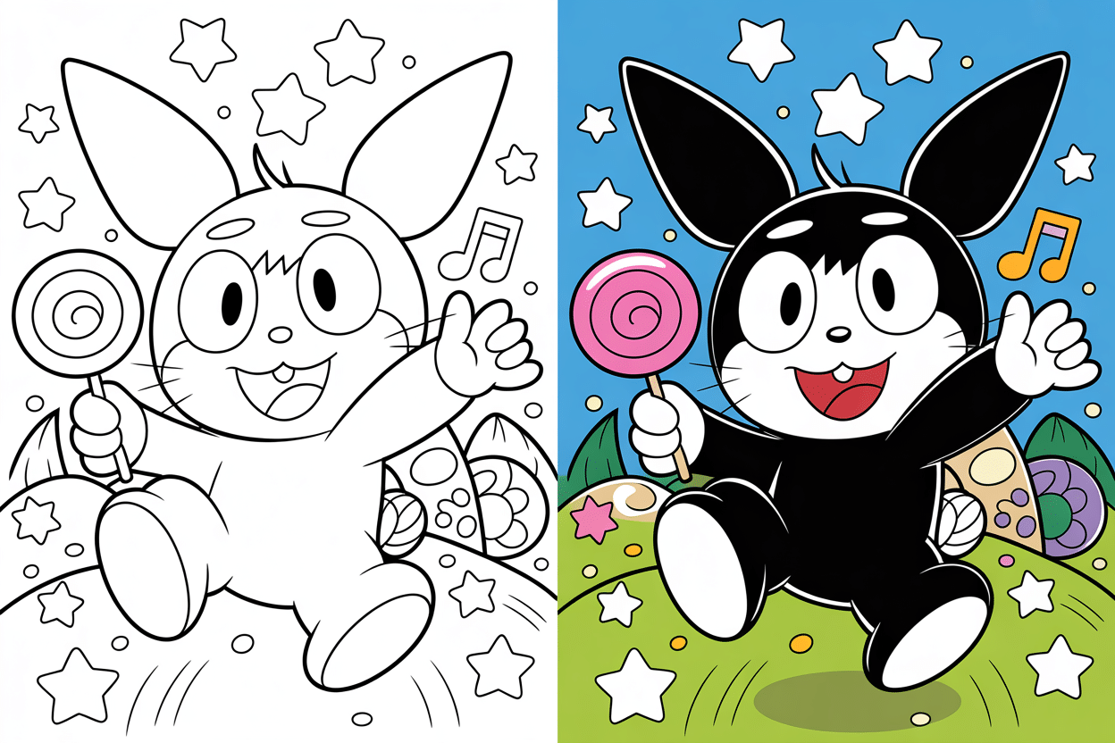 kuromi coloring pagesFree Kuromi coloring pages