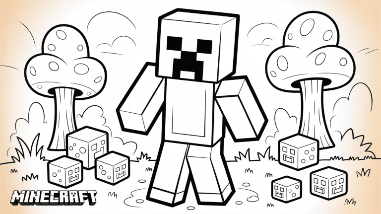 minecraft coloring pages