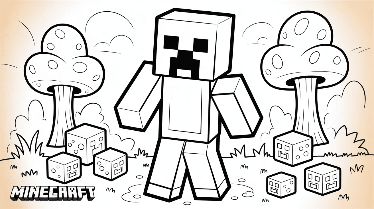 minecraft coloring pages