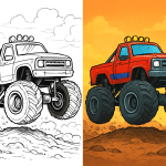 monster truck coloring page, monster trucks coloring pages, monster truck color page, grave digger monster truck coloring pages, coloring pages of monster trucks, free monster truck coloring pages